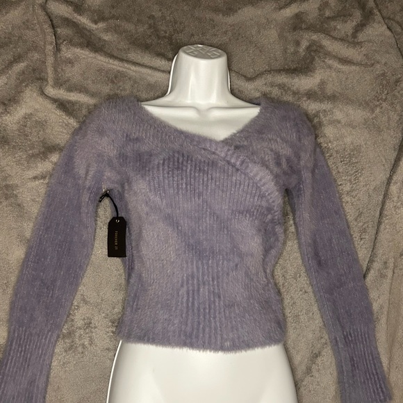 Knit Fuzzy Sweater - Picture 1 of 2